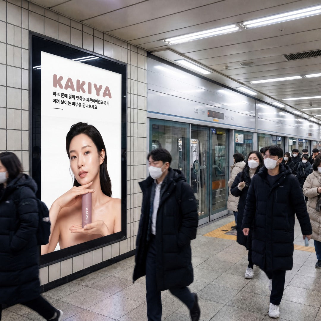 Kakiya-mainos Soulin metrossa